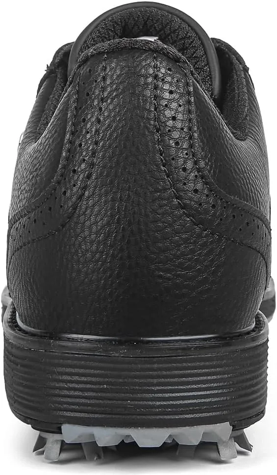 THESTRON Men Professional 9 Spikes Golf Shoes Waterproof Golf Training Sneakers Turf Walking Sneakers Male Spikes Golf Footwears Comfort Golfing Wears