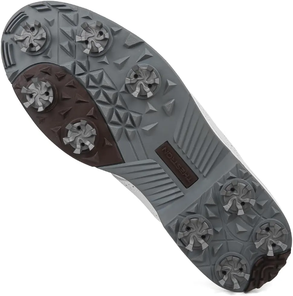 THESTRON Men Professional 9 Spikes Golf Shoes Waterproof Golf Training Sneakers Turf Walking Sneakers Male Spikes Golf Footwears Comfort Golfing Wears