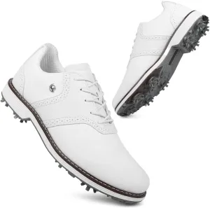 THESTRON Men Professional 9 Spikes Golf Shoes Waterproof Golf Training Sneakers Turf Walking Sneakers Male Spikes Golf Footwears Comfort Golfing Wears