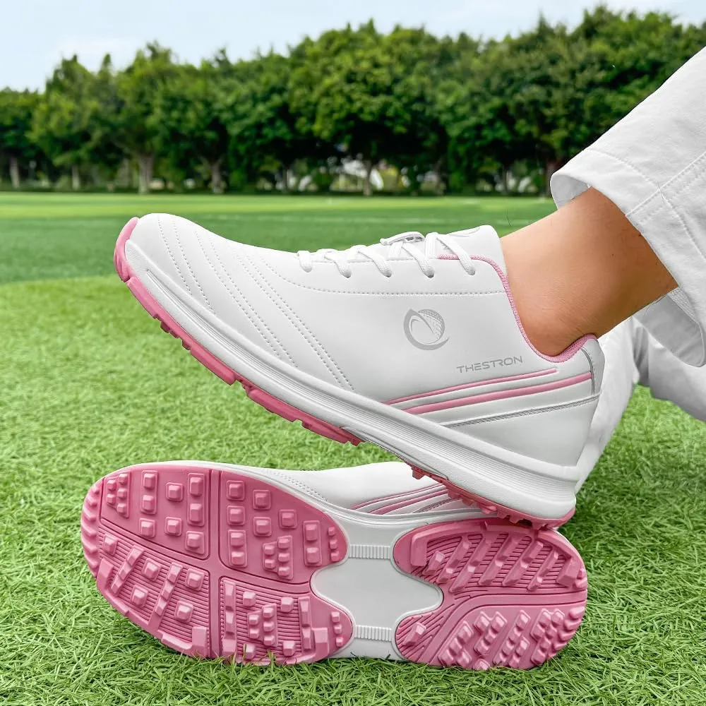 THESTRON Professional Women's Golf Shoes Spikeless Outdoor Golf Sport Training Walking Sneakers Comfortable Ladies Shoes for Golfing