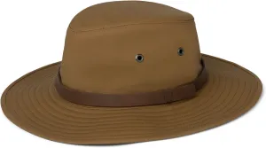 Tilley Waxed Rugged Fedora Hat – Water-Resistant Wide Brim Outdoor Hat, Durable & Weather-Ready, Classic Adventure Style