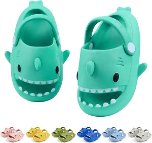 Toddler Shark Cloud Slides | Kids Shower Sandals | Boys Girls Cute Cartoon Fish Flip Flops | Beach Pool Home Slippers Shoes | Quick Dry Non-Slip