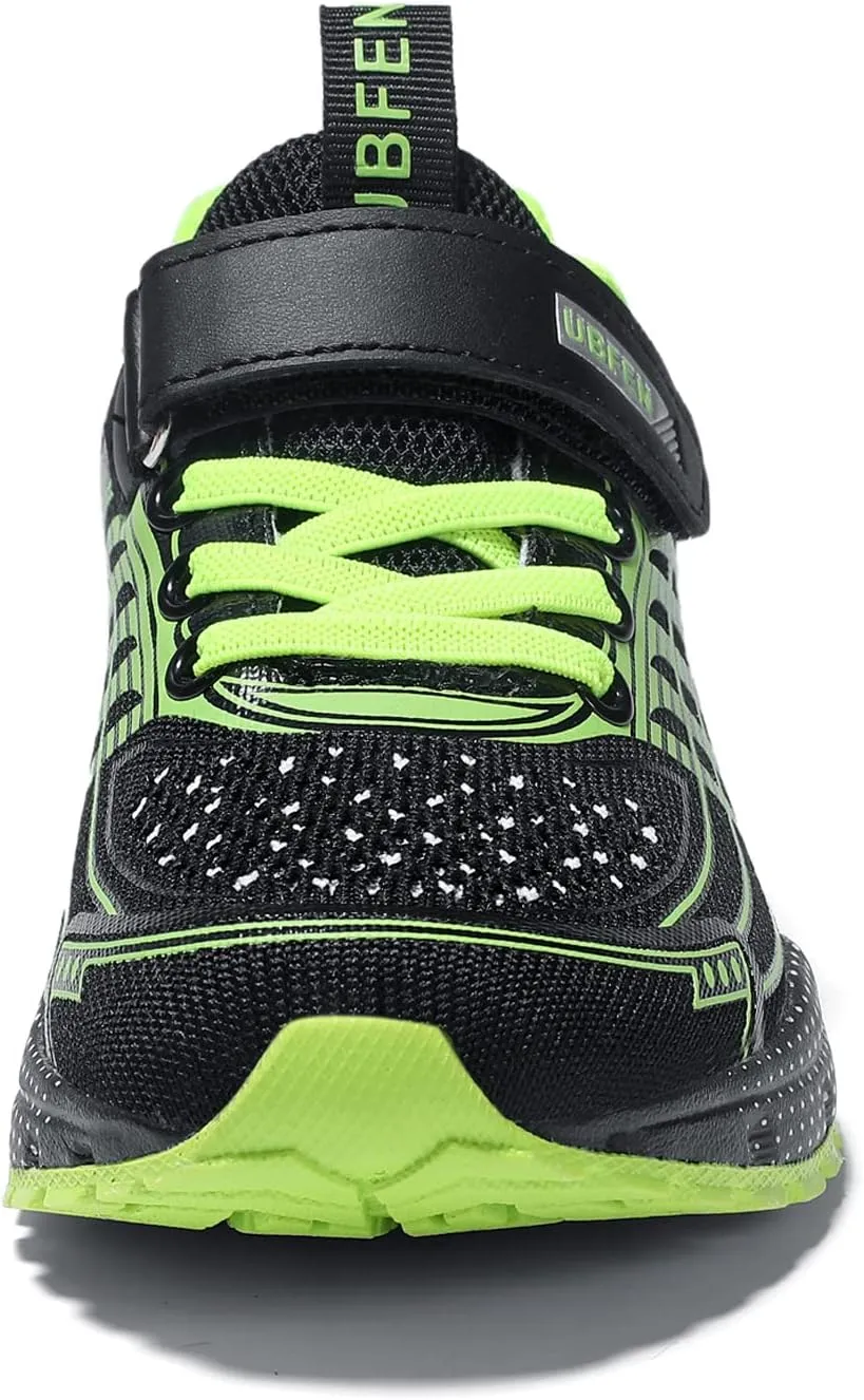 UBFEN Kids Sneakers Boys Girls Tennis Shoes for Running Athletic Walking Gym Sports Lightweight Breathable