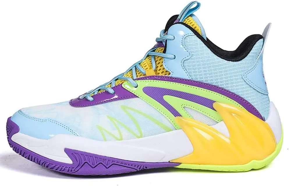 VAXAV Unisex Professional Outdoor Sports Sneakers High Top Basketball Athletic Running Tennis Shoes