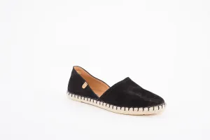 VERBENAS - ESPADRILLES CARMEN CANVAS SHOE - BLACK SUEDE