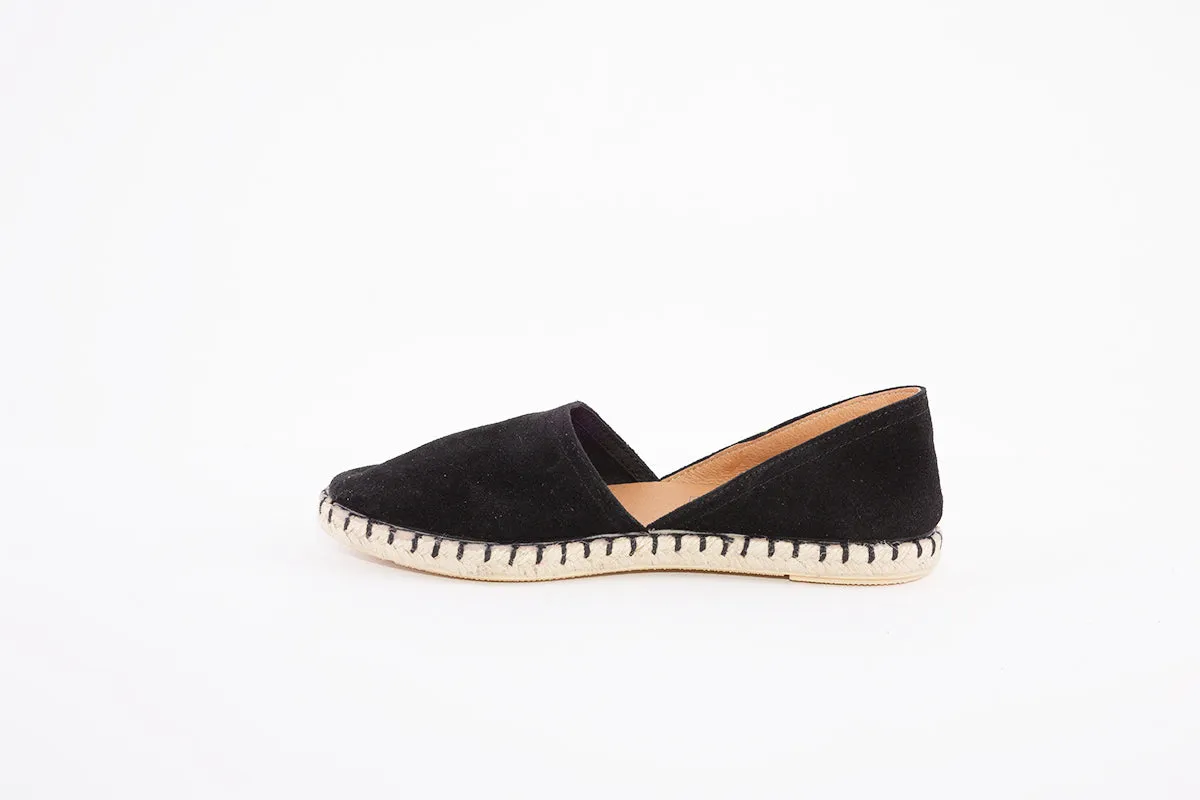 VERBENAS - ESPADRILLES CARMEN CANVAS SHOE - BLACK SUEDE