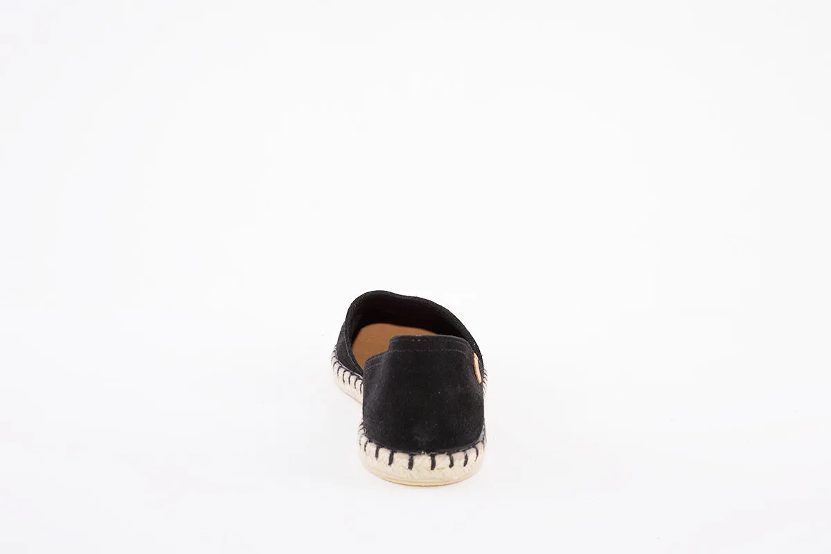 VERBENAS - ESPADRILLES CARMEN CANVAS SHOE - BLACK SUEDE
