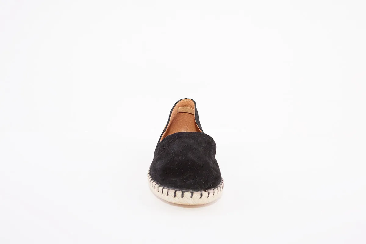 VERBENAS - ESPADRILLES CARMEN CANVAS SHOE - BLACK SUEDE