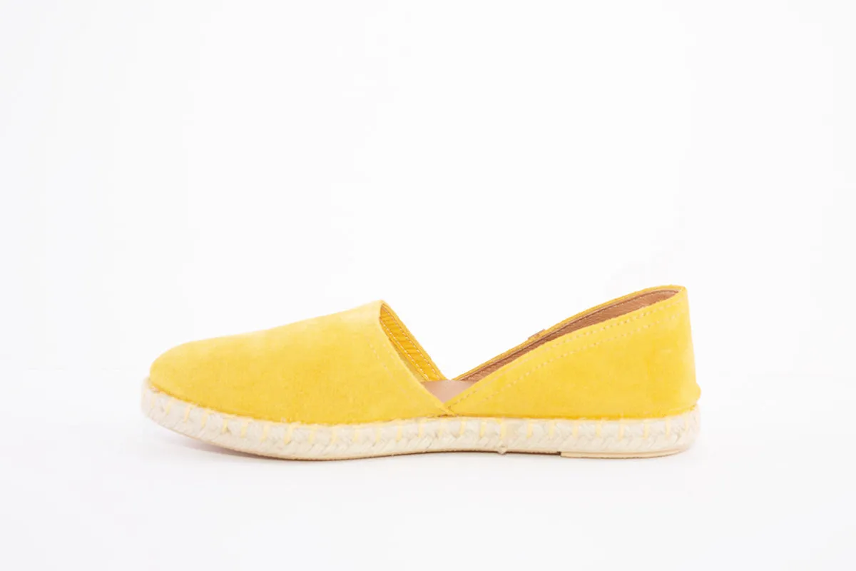 VERBENAS - ESPADRILLES CARMEN CANVAS SHOE - YELLOW SUEDE