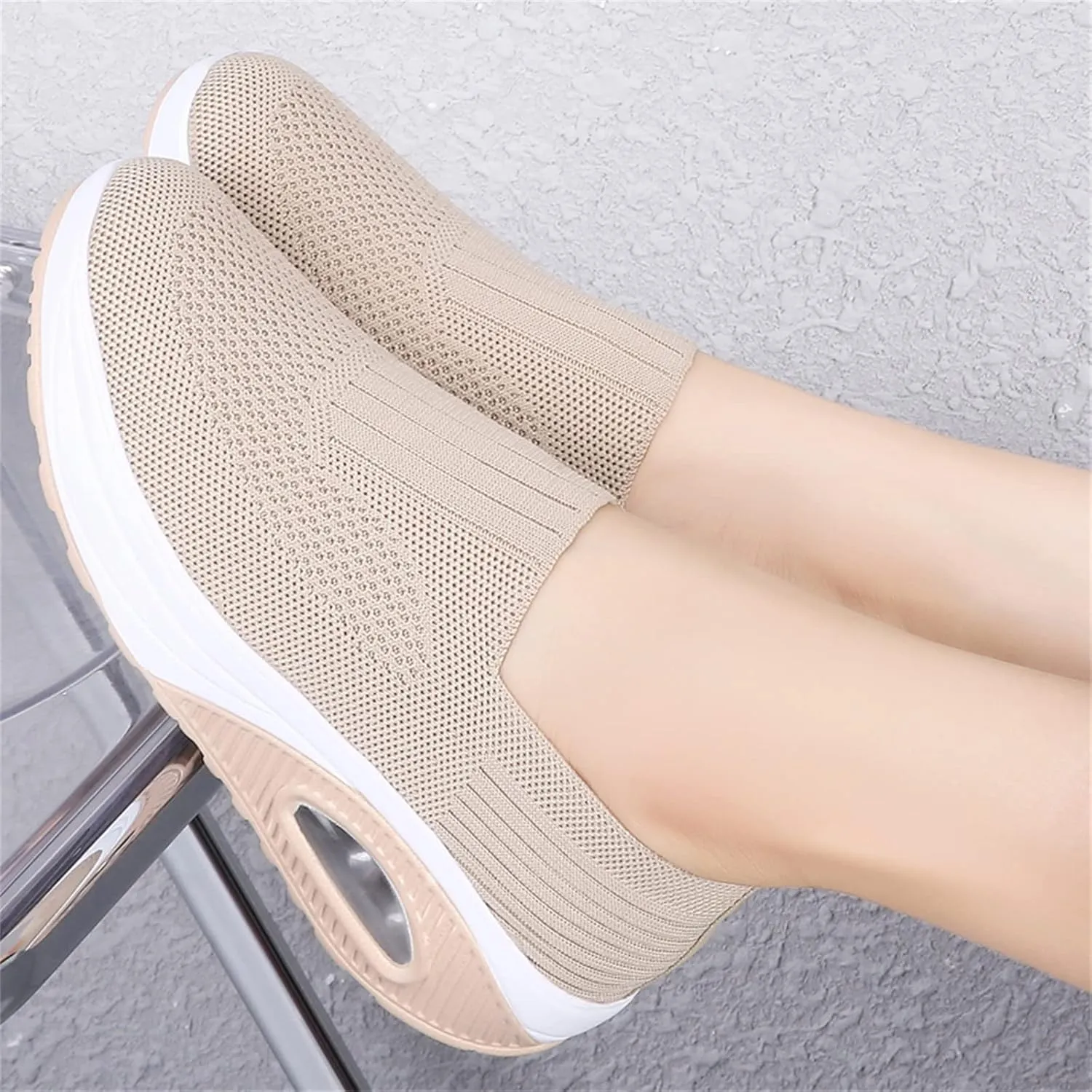 Veroders Women's Working Nurse Shoes Platform Walking Sneakers Wedges Orthotic