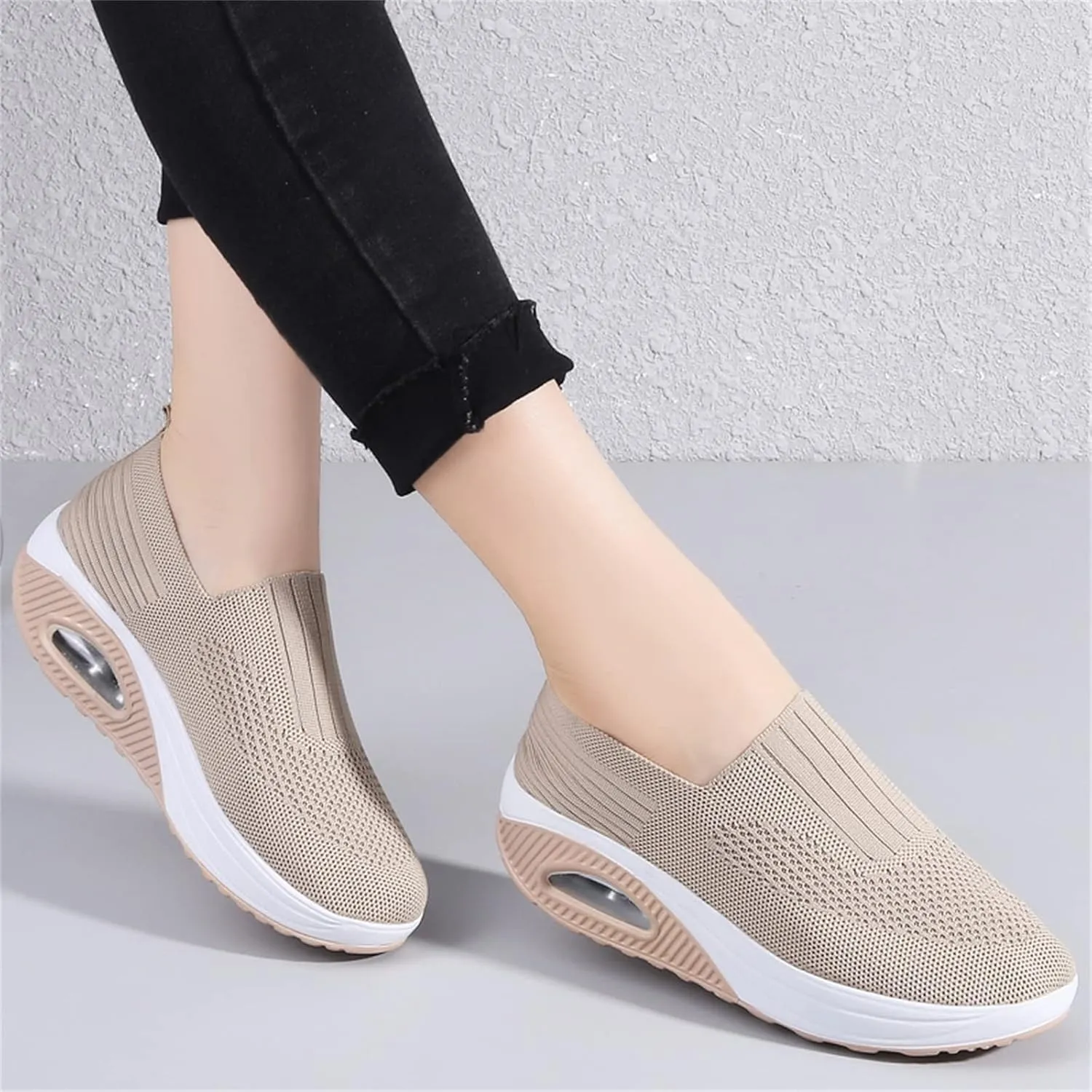 Veroders Women's Working Nurse Shoes Platform Walking Sneakers Wedges Orthotic