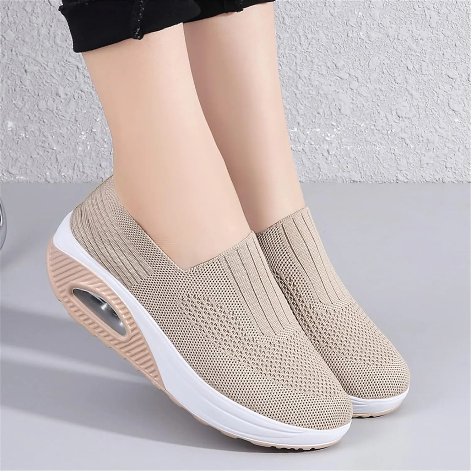 Veroders Women's Working Nurse Shoes Platform Walking Sneakers Wedges Orthotic