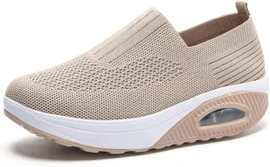 Veroders Women's Working Nurse Shoes Platform Walking Sneakers Wedges Orthotic