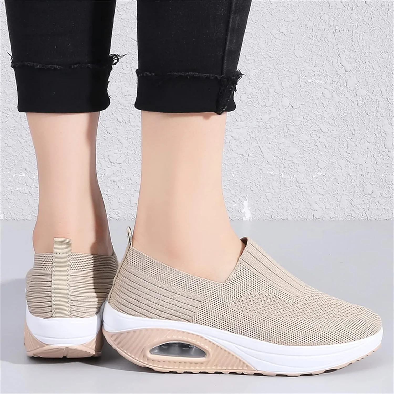 Veroders Women's Working Nurse Shoes Platform Walking Sneakers Wedges Orthotic