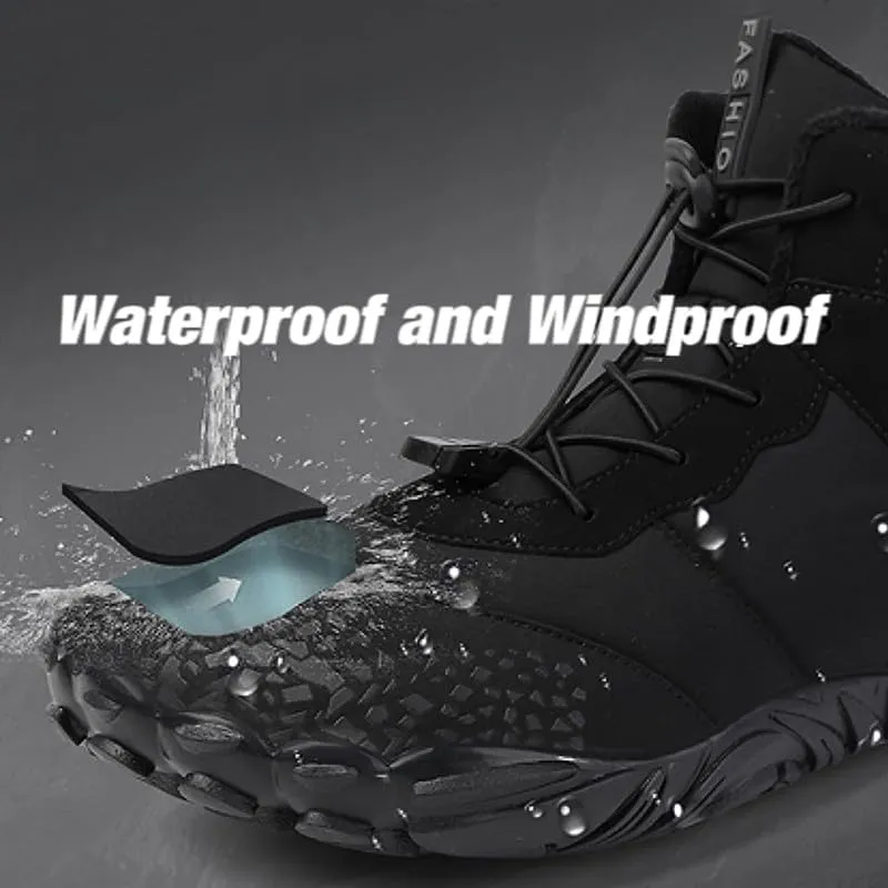 Vindra Flex - Non-Slip & Universal Winter Barefoot Shoe Waterproof, Barefoot Boots Women, Winter Hiking Sneakers
