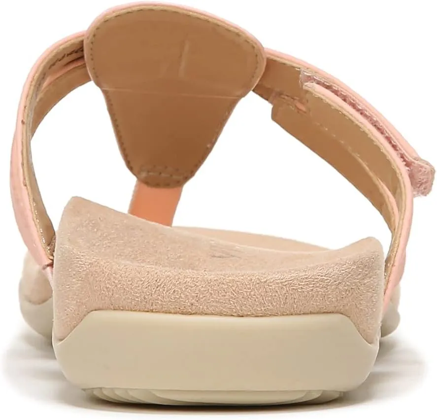 Vionic Women's Rest Karley Vio-Motion Insole Toe-Post Sandal- Supportive Flat Dressy That Includes an Orthotic Insole and Cushioned Outsole for Arch Support, Medium and Wide Fit