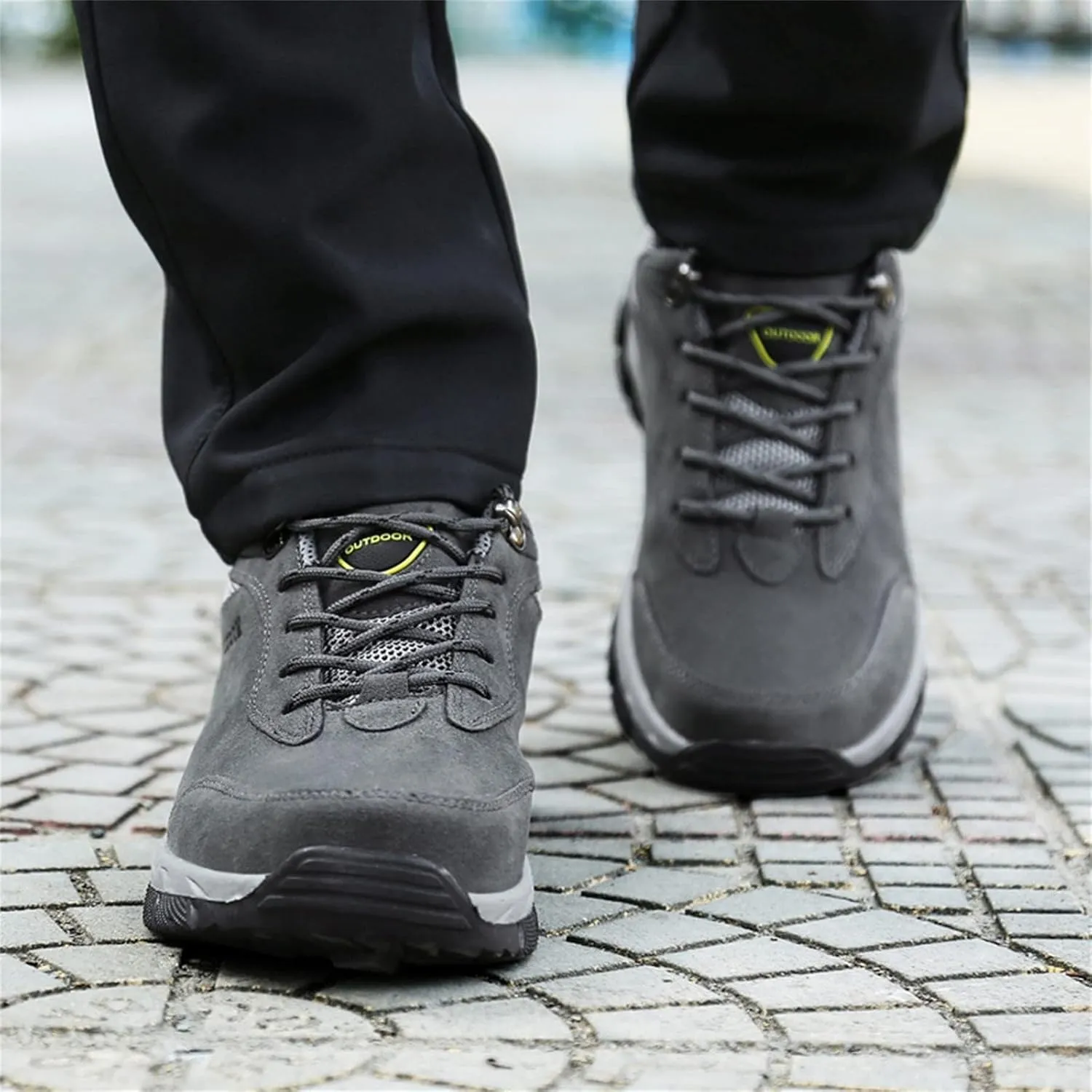 Walking Sneakers Men's Hiking Shoes Non-Slip Trekking Trail Shoes Lightweight Breathable Outdoor Shoes Extra Wide