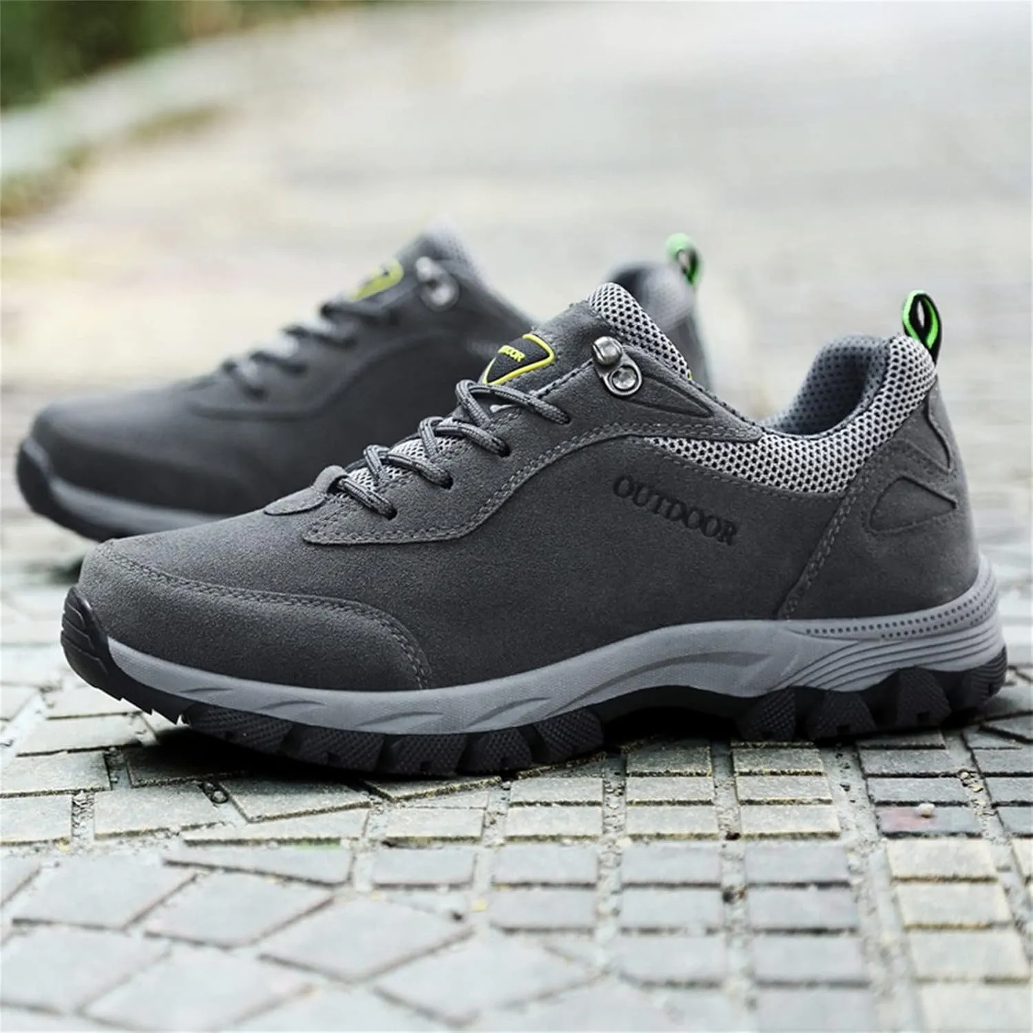 Walking Sneakers Men's Hiking Shoes Non-Slip Trekking Trail Shoes Lightweight Breathable Outdoor Shoes Extra Wide