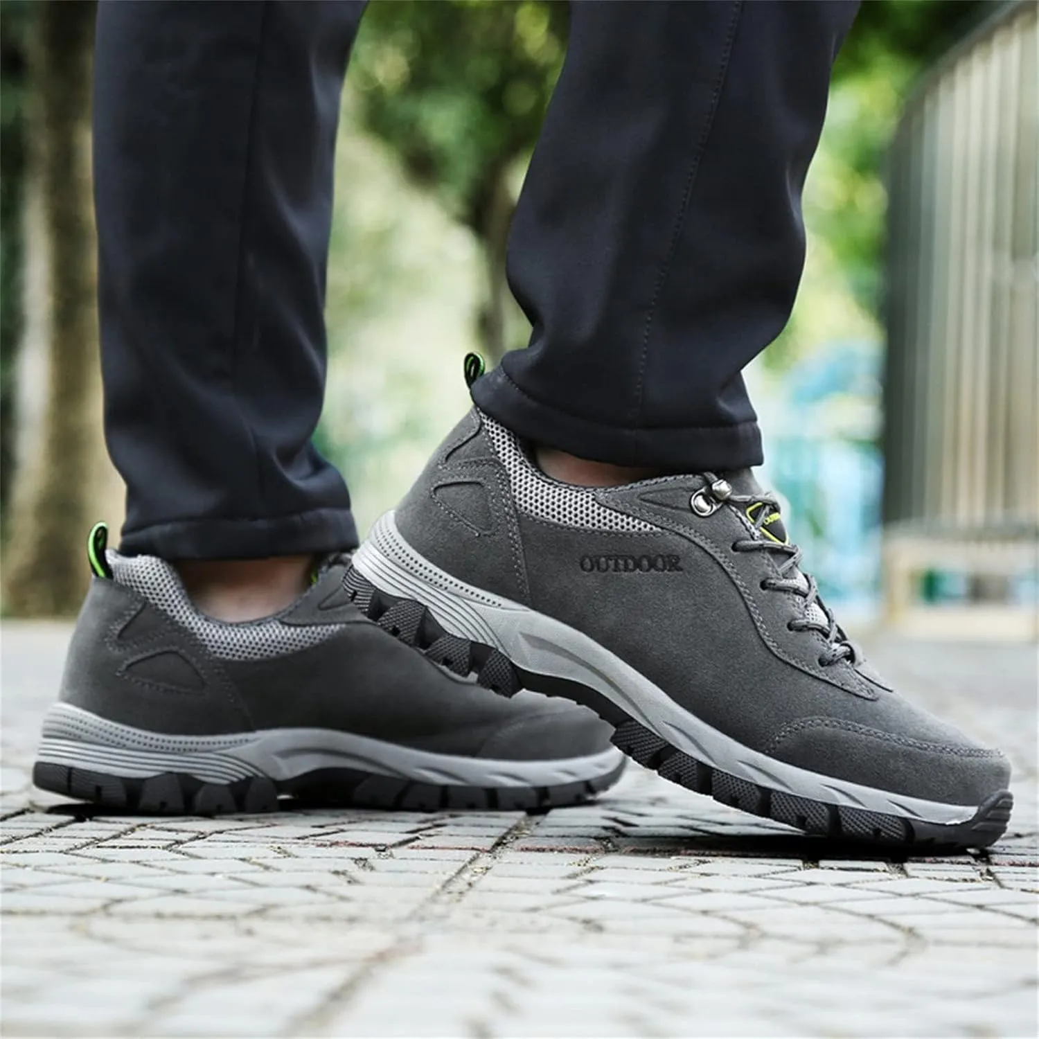 Walking Sneakers Men's Hiking Shoes Non-Slip Trekking Trail Shoes Lightweight Breathable Outdoor Shoes Extra Wide
