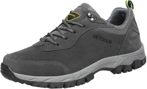 Walking Sneakers Men's Hiking Shoes Non-Slip Trekking Trail Shoes Lightweight Breathable Outdoor Shoes Extra Wide