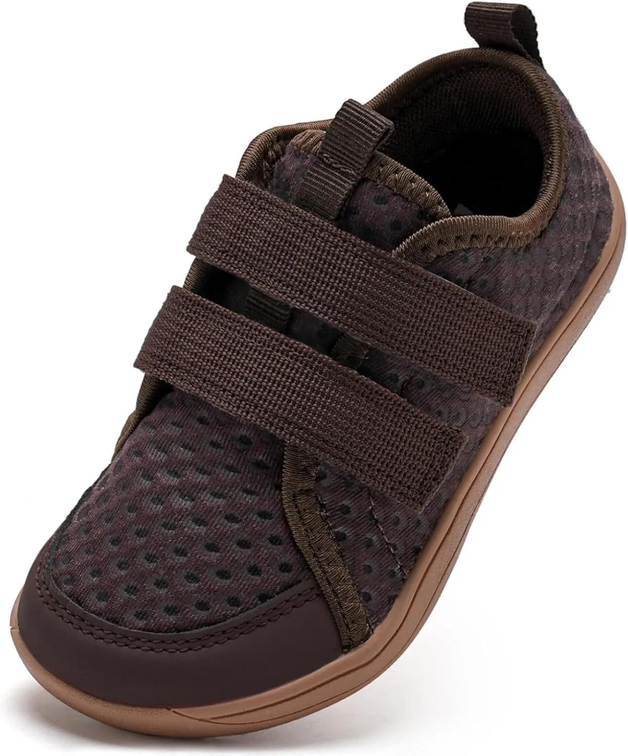 WateLves Wide Toddler Water Shoes Kids Barefoot Beach Swim Aqua Shoes Boys Girls Breathable Mesh Walking Hook and Loop Sneakers