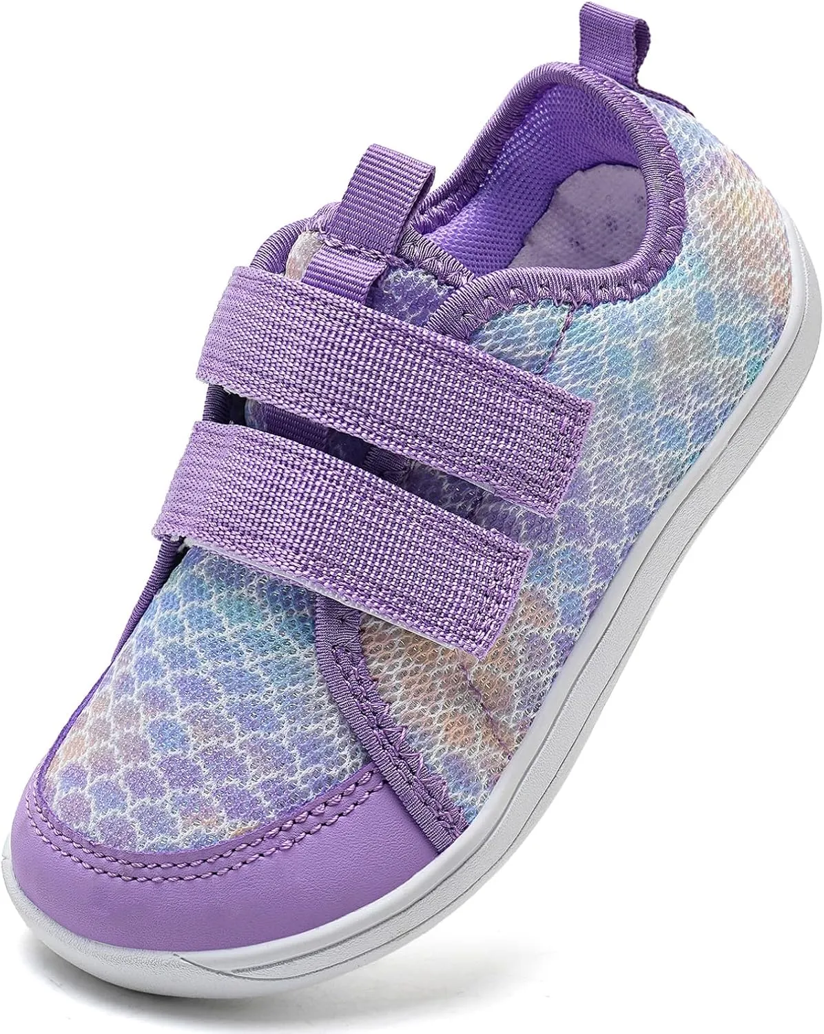WateLves Wide Toddler Water Shoes Kids Barefoot Beach Swim Aqua Shoes Boys Girls Breathable Mesh Walking Hook and Loop Sneakers
