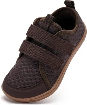 WateLves Wide Toddler Water Shoes Kids Barefoot Beach Swim Aqua Shoes Boys Girls Breathable Mesh Walking Hook and Loop Sneakers