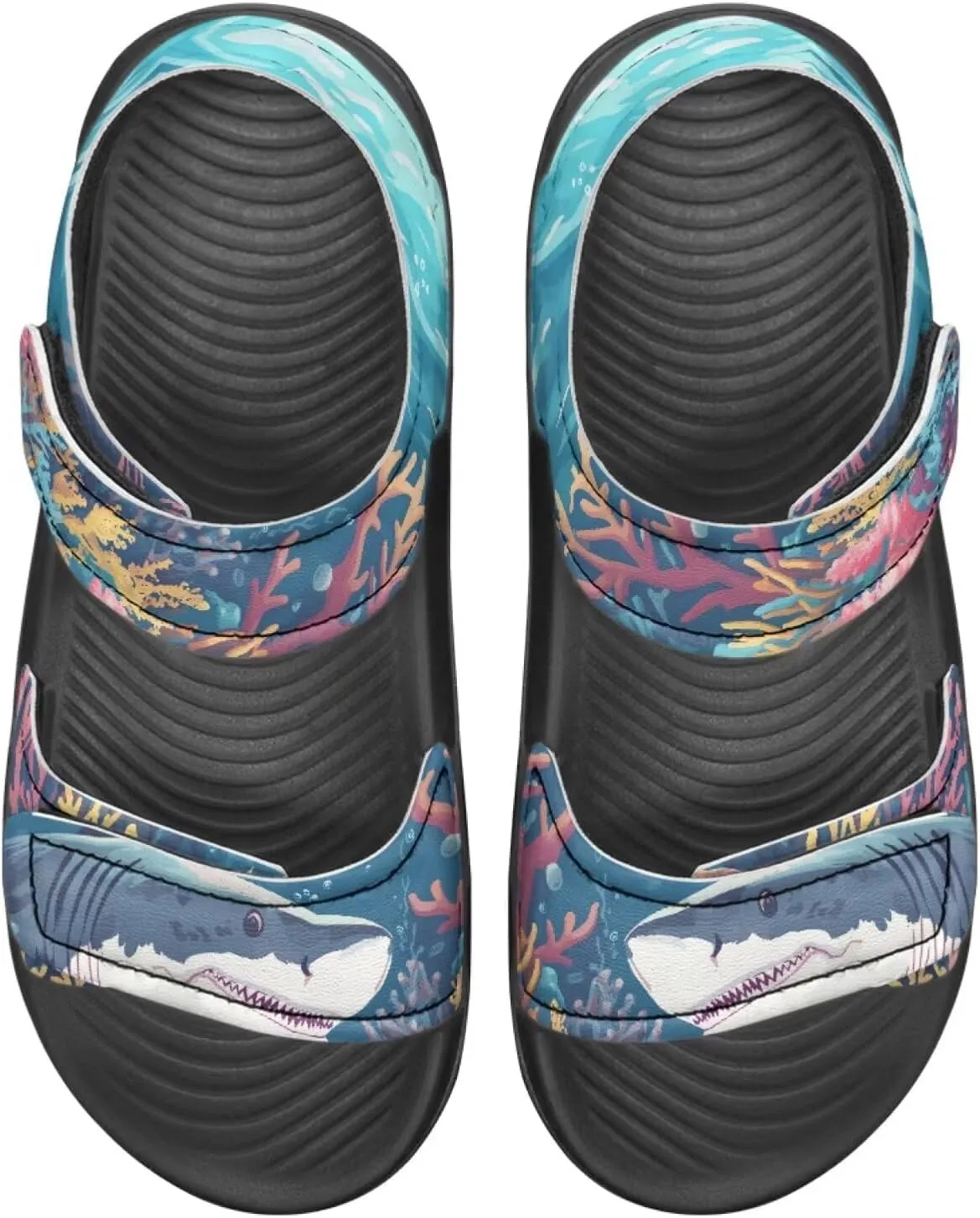 Whale Axolotl Sandals Cartoon Kids Summer Beach Water Shoes Toddler Boys Girls Sport Athletic Outdoor Sandals Adjustable