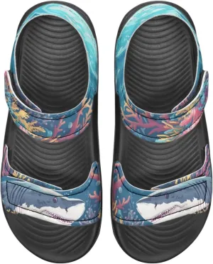Whale Axolotl Sandals Cartoon Kids Summer Beach Water Shoes Toddler Boys Girls Sport Athletic Outdoor Sandals Adjustable