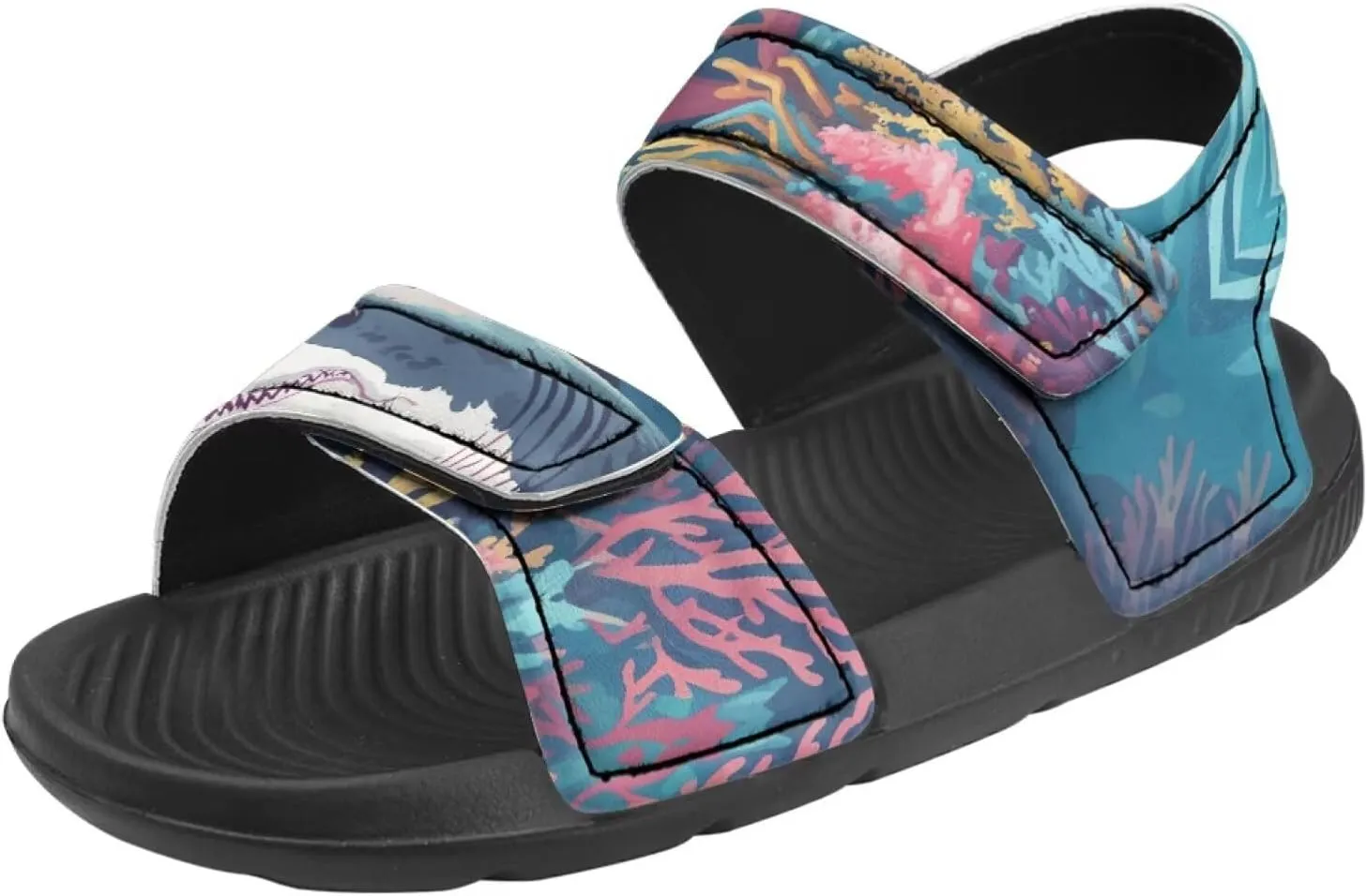 Whale Axolotl Sandals Cartoon Kids Summer Beach Water Shoes Toddler Boys Girls Sport Athletic Outdoor Sandals Adjustable