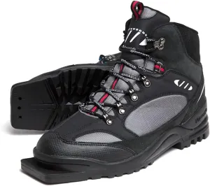 Whitewoods Unisex Adult 309 75mm XC Cross Country Touring Adventure Ski Boots, Black/Gray, 41