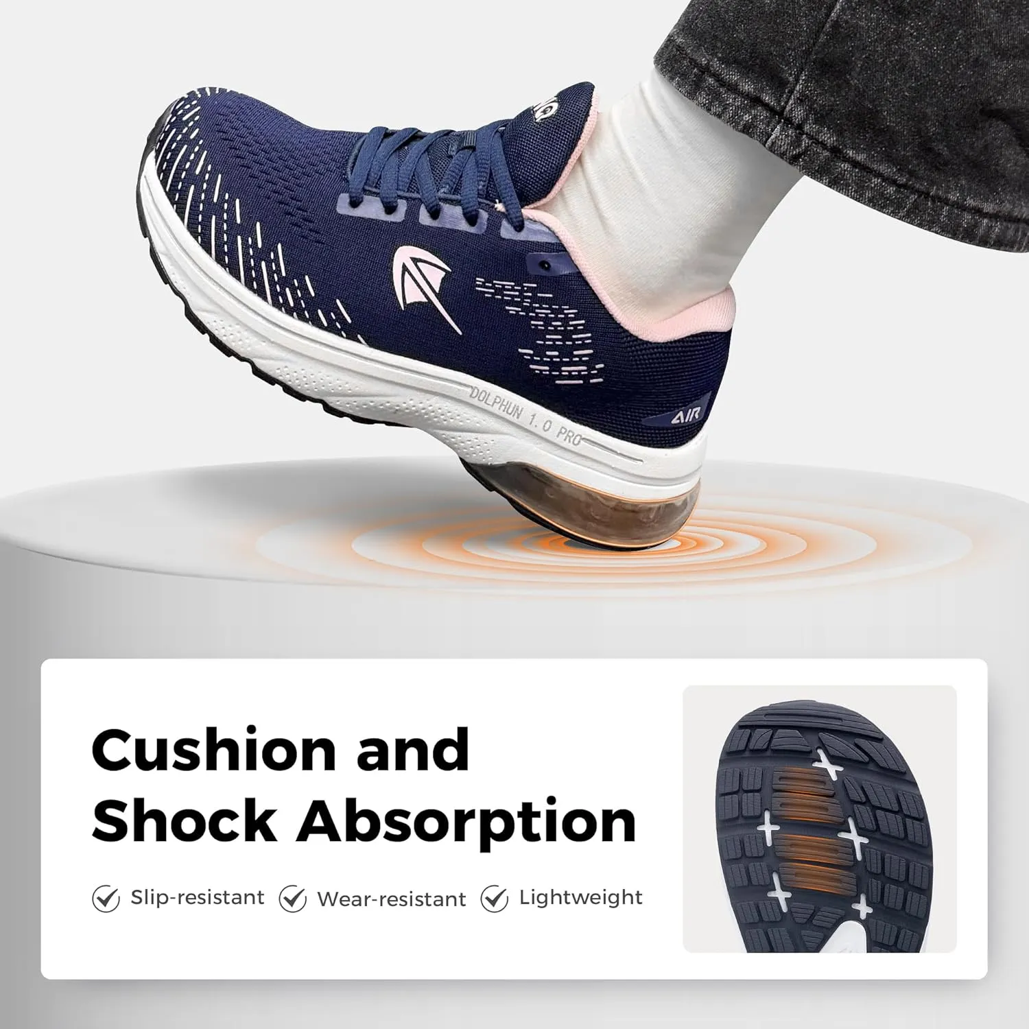 Wide Toe Box Shoes for Women Plantar Fasciitis Running Shoe Arch Support Walking Tennis Orthotic Breathable Extra Wide Width Athletic Sneakers US6-11