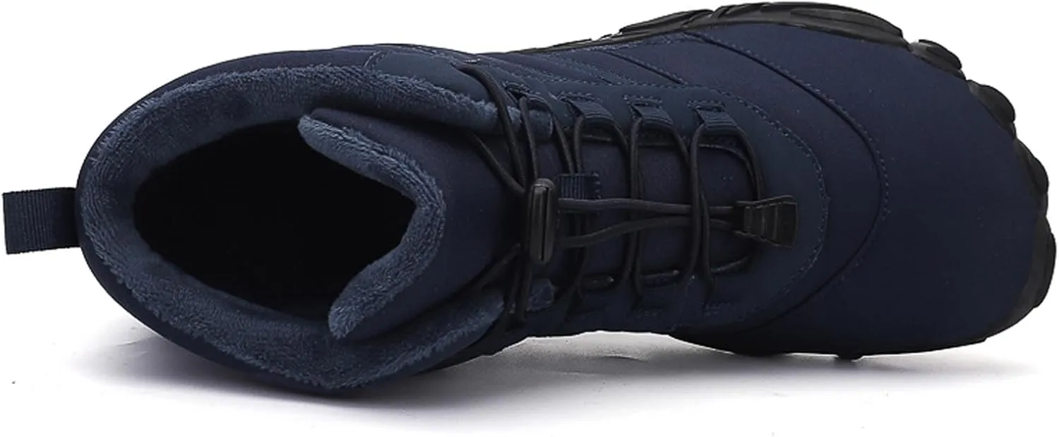 Winter Hiking Shoes Wide Toe Barefoot Shoes, Walking Hiking Boots for Women Men Trail Running Non-Slip