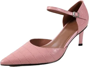 Women High Heels Sandals Real Leather Sexy Pointed Toe Thin Heeled Summer Shoes Elegant Party Office Dress