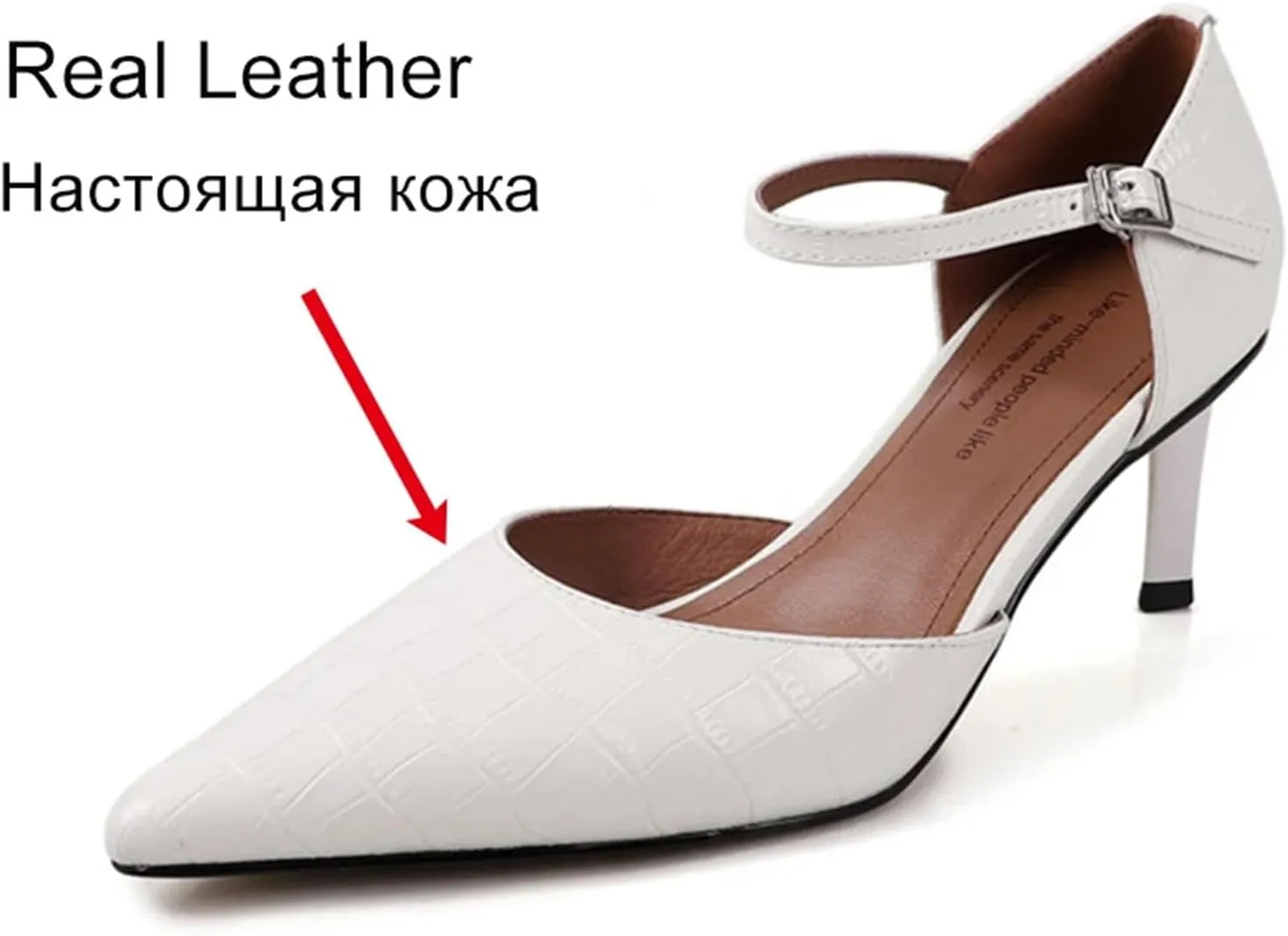 Women High Heels Sandals Real Leather Sexy Pointed Toe Thin Heeled Summer Shoes Elegant Party Office Dress