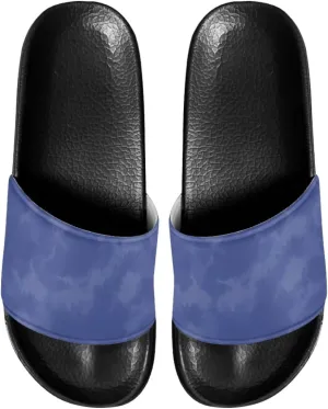 Women Sandals Slides Non-Slip Slippers Casual Black Sole Summer Shoes for College Dorm Gym Beach
