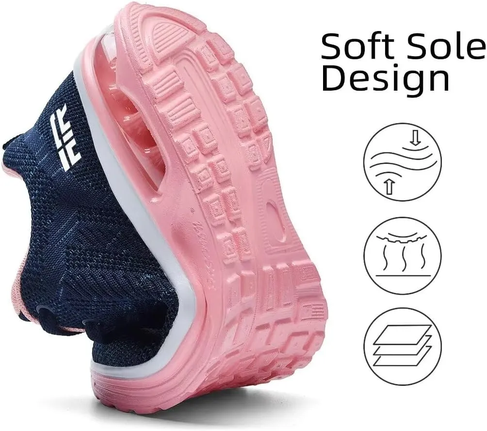 Womens Air Running Shoes Womens Walking Shoes Lightweight Women Sneakers Air Cushion Tennis Shoes for Gym Workout Sports