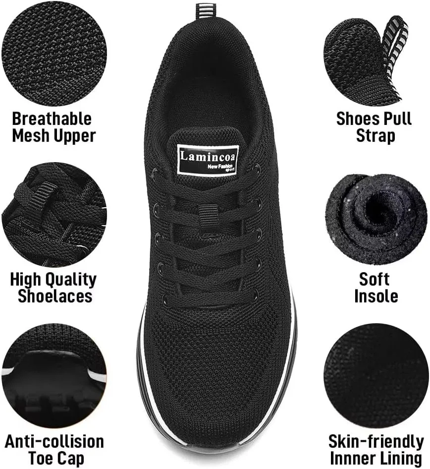 Womens Air Running Shoes Womens Walking Shoes Lightweight Women Sneakers Air Cushion Tennis Shoes for Gym Workout Sports