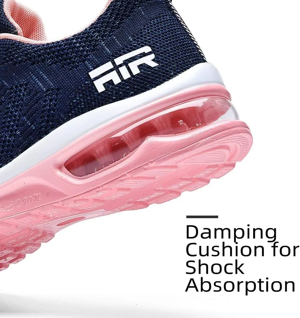 Womens Air Running Shoes Womens Walking Shoes Lightweight Women Sneakers Air Cushion Tennis Shoes for Gym Workout Sports