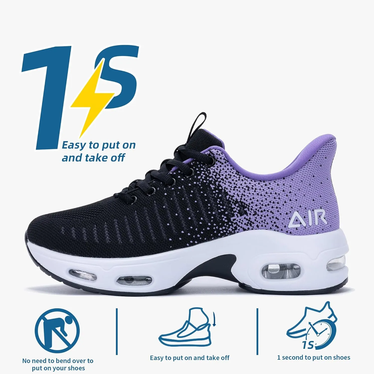 Women's Air Sneakers Slip on Walking Shoes