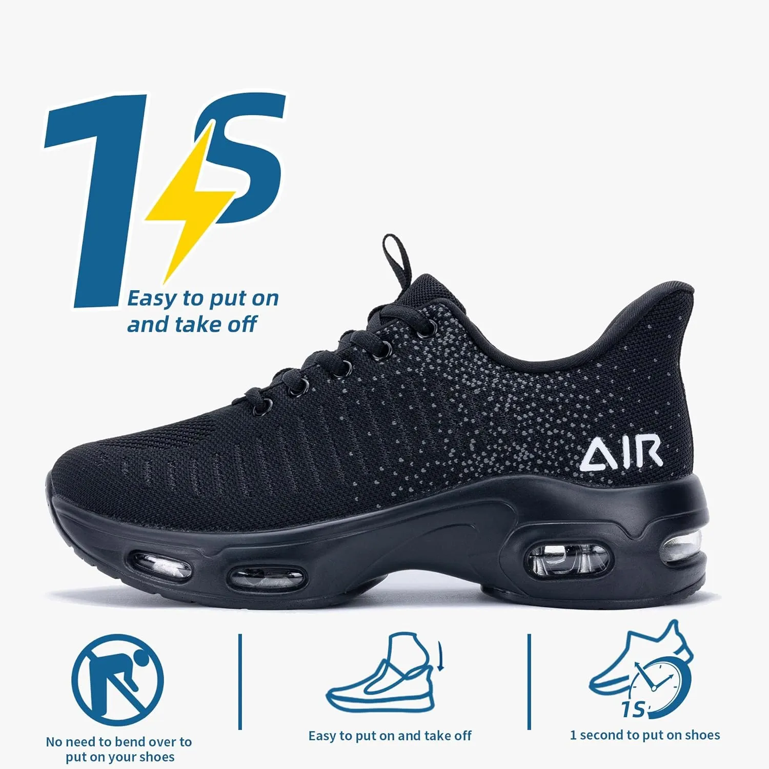 Women's Air Sneakers Slip on Walking Shoes