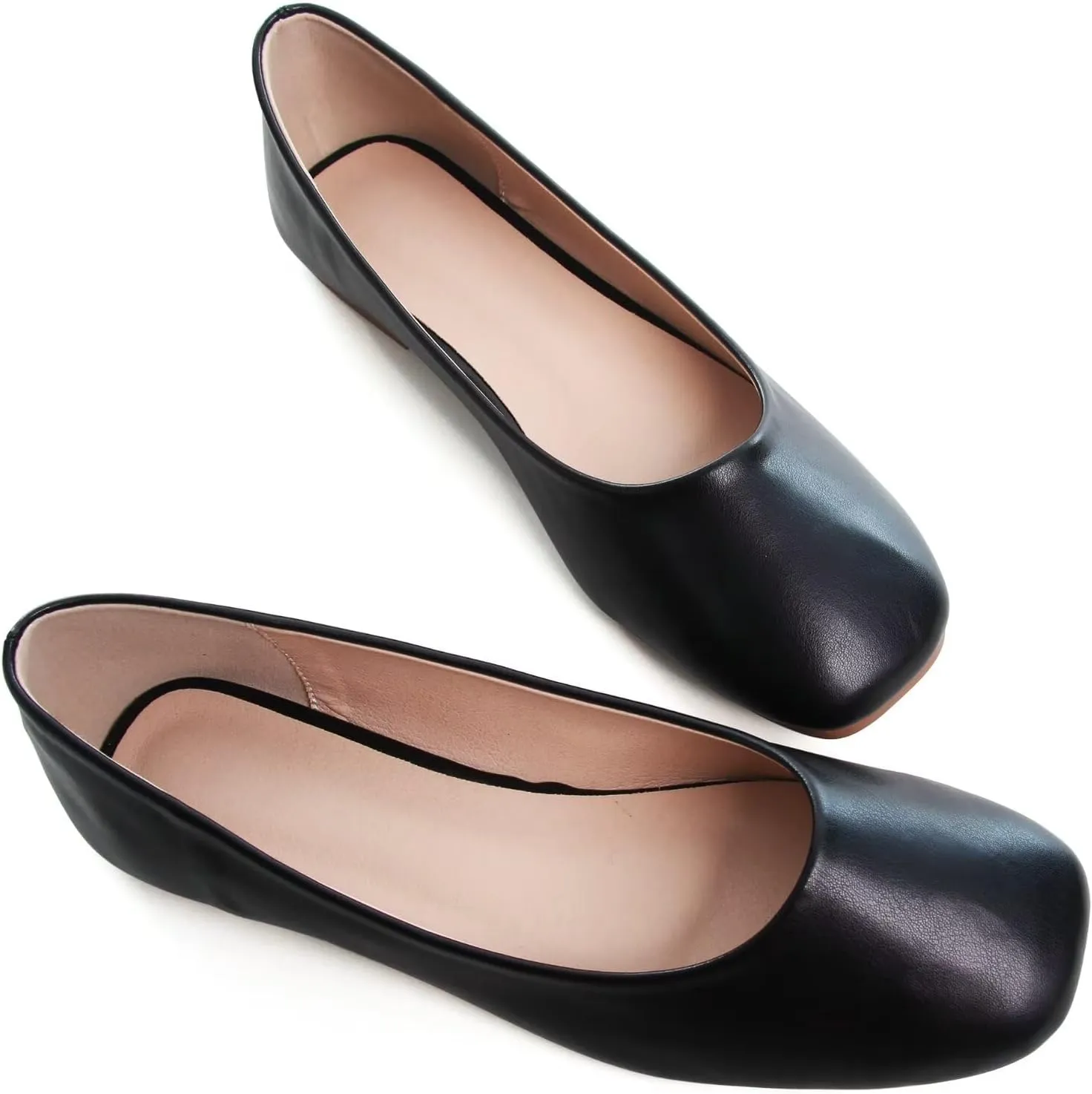 Women's Ballet Flats Plaid Christmas Red Dress Shoes for Women Party Dressy Casual Flats Comfortable Slip-on Sqaure Toe Walking Loafers