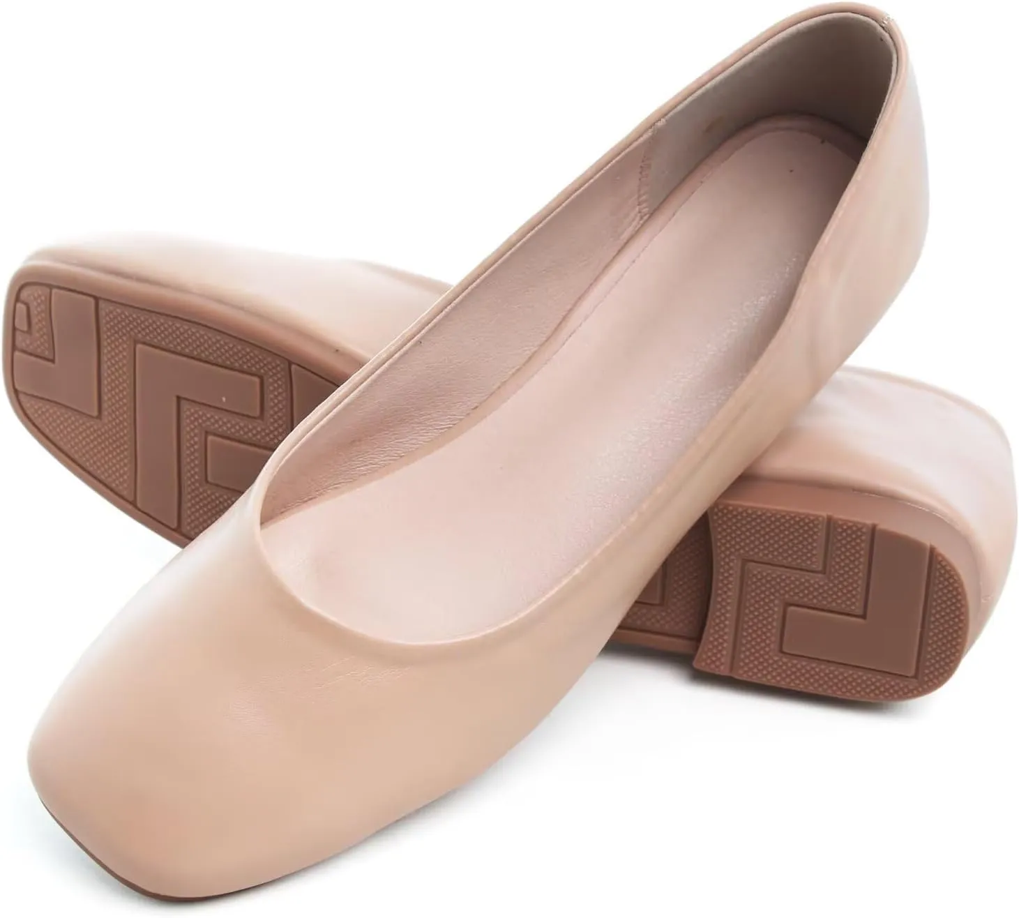 Women's Ballet Flats Plaid Christmas Red Dress Shoes for Women Party Dressy Casual Flats Comfortable Slip-on Sqaure Toe Walking Loafers