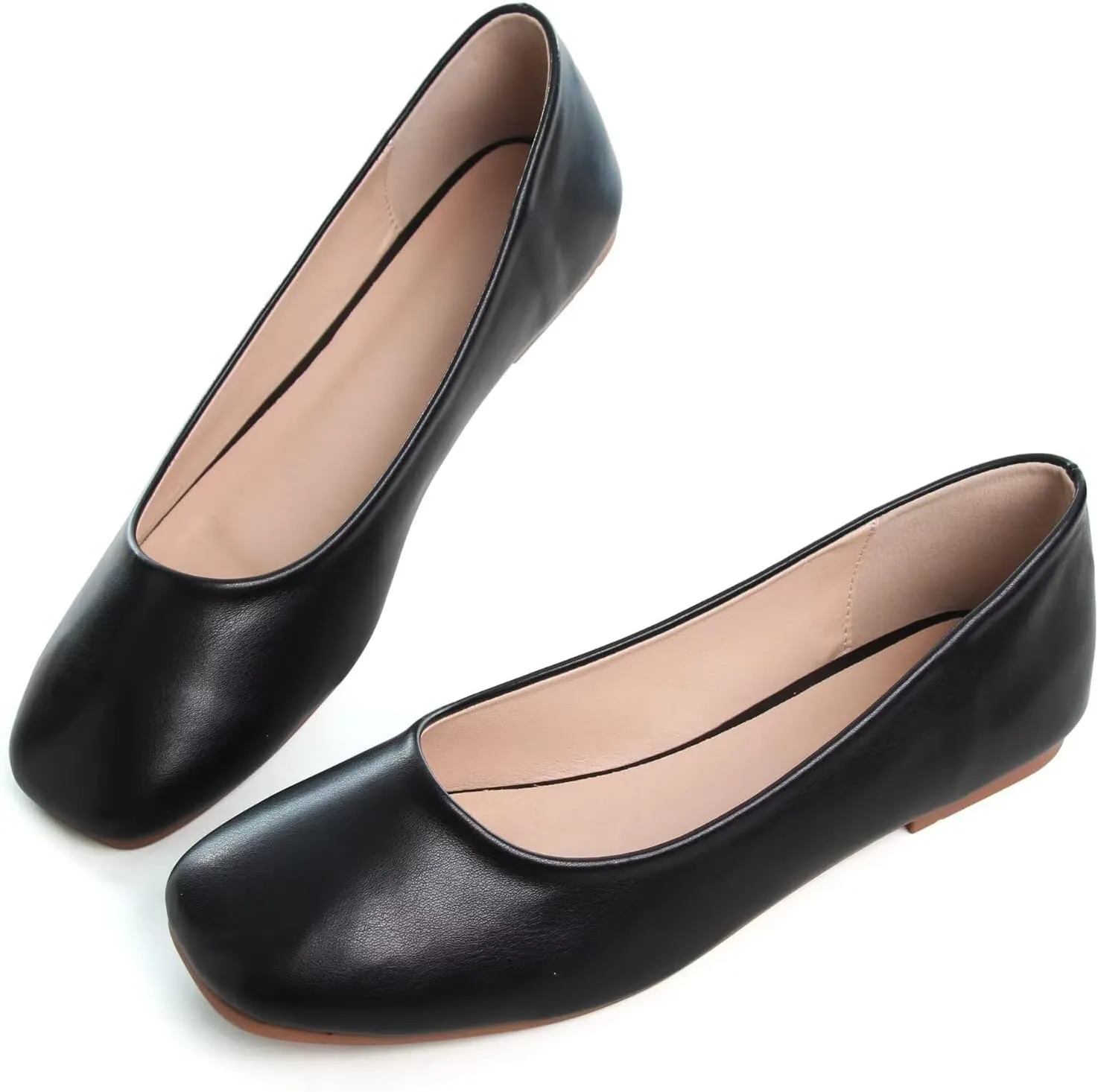 Women's Ballet Flats Plaid Christmas Red Dress Shoes for Women Party Dressy Casual Flats Comfortable Slip-on Sqaure Toe Walking Loafers