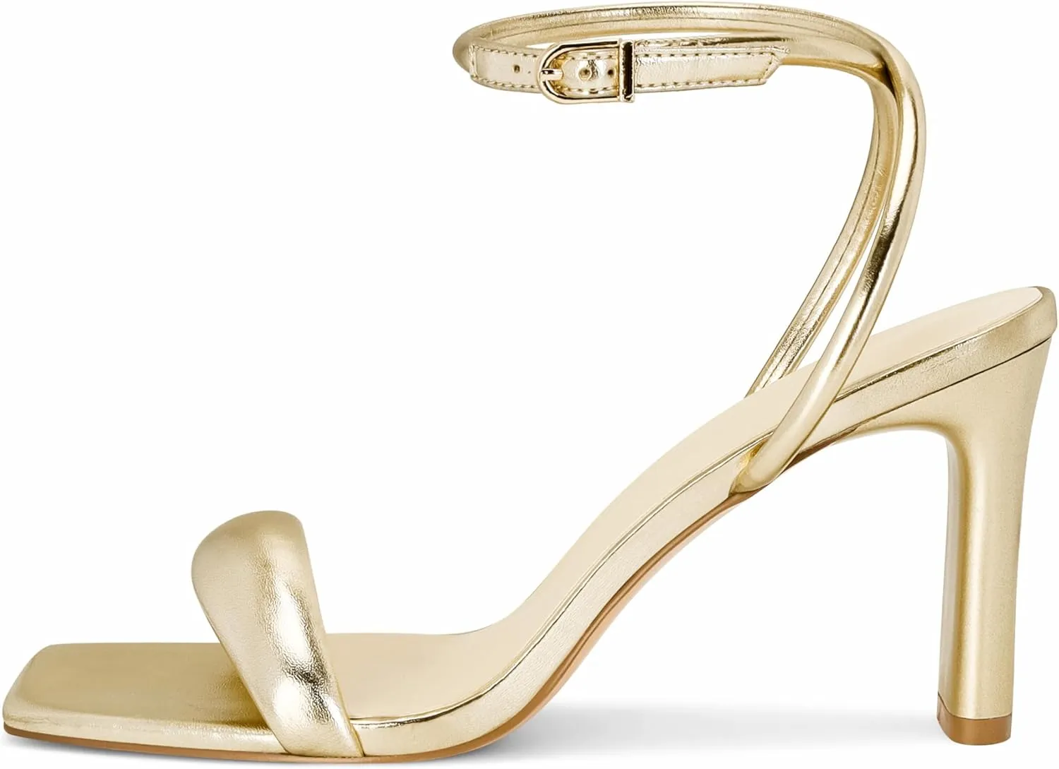 Women’s Chunky High Heels, Square Open Toe Ankle Strap Heeled Shoes Casual Summer Dressy Pump Block Sandals for Party Wedding