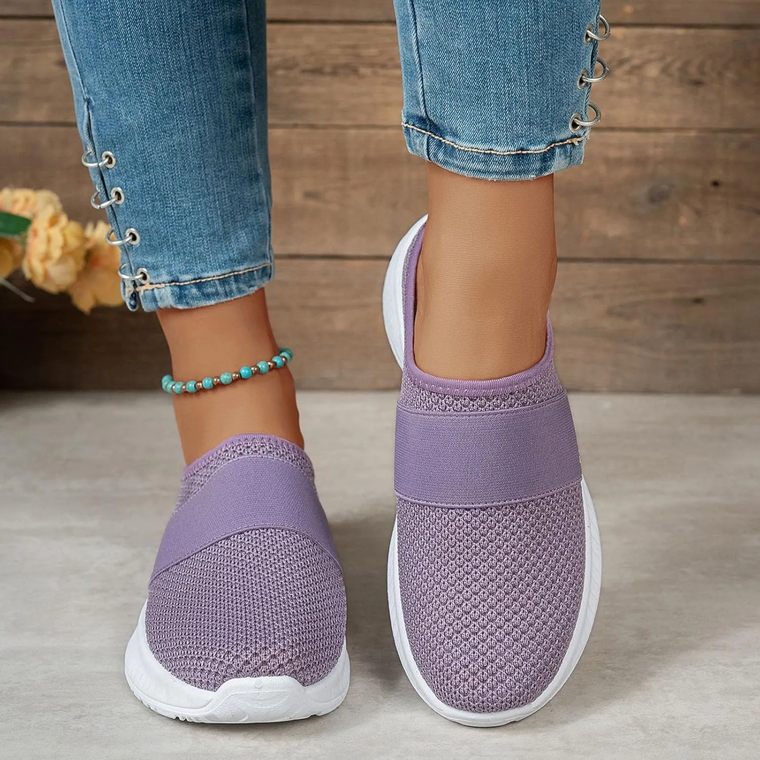 Women's Clogs Shoes Garden Arch Support Breathable Mesh Wide Slip On Closed Toe Summer Casual Slippers Mules Shoes