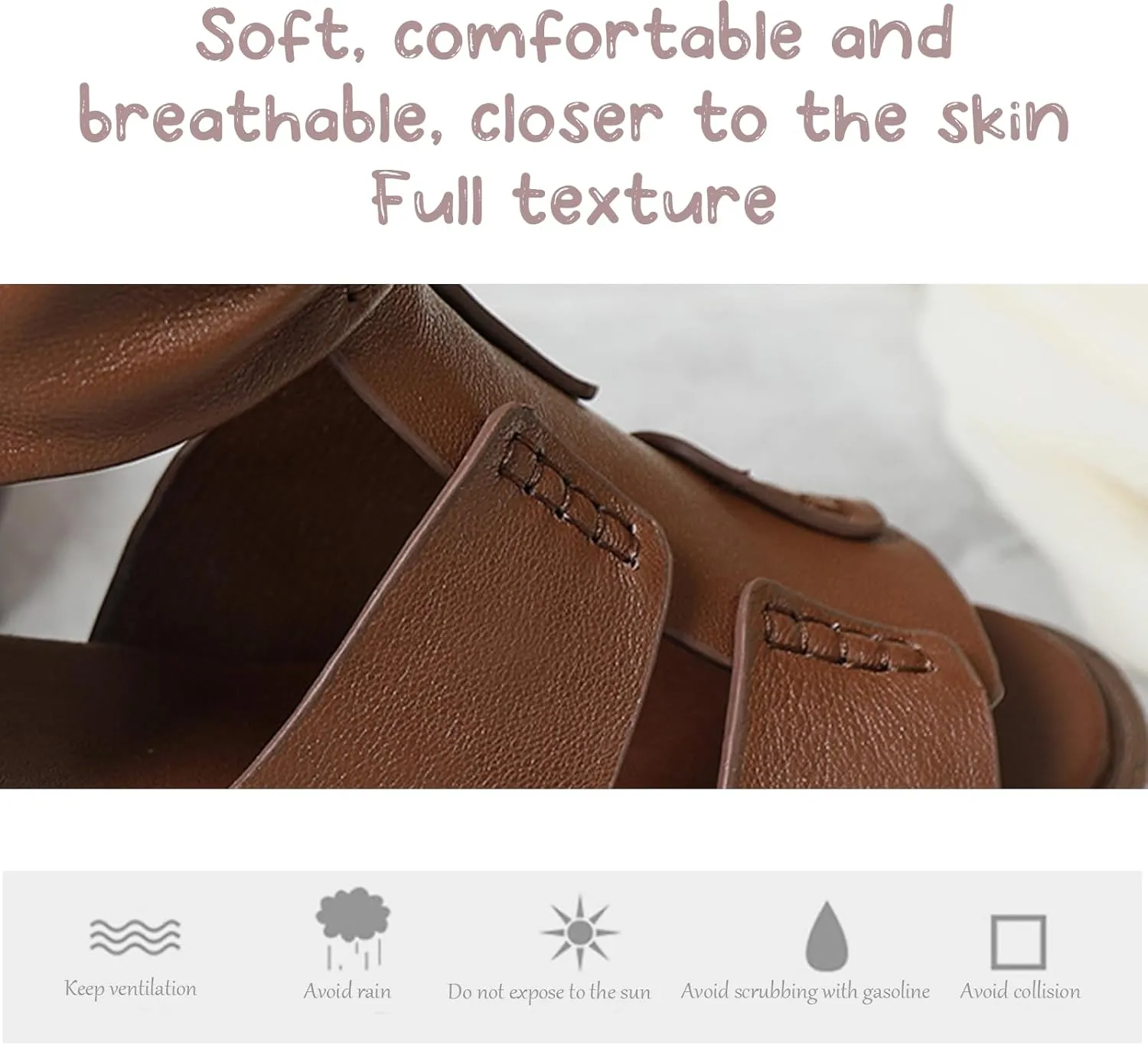Women's Genuine Leather Fish Mouth Thick Bottom High Top Roman Sandals with Rear Zipper Summer Open Toe Hollow Breathable Soft Bottom Waterproof Platform Foot Gladiator Sandals