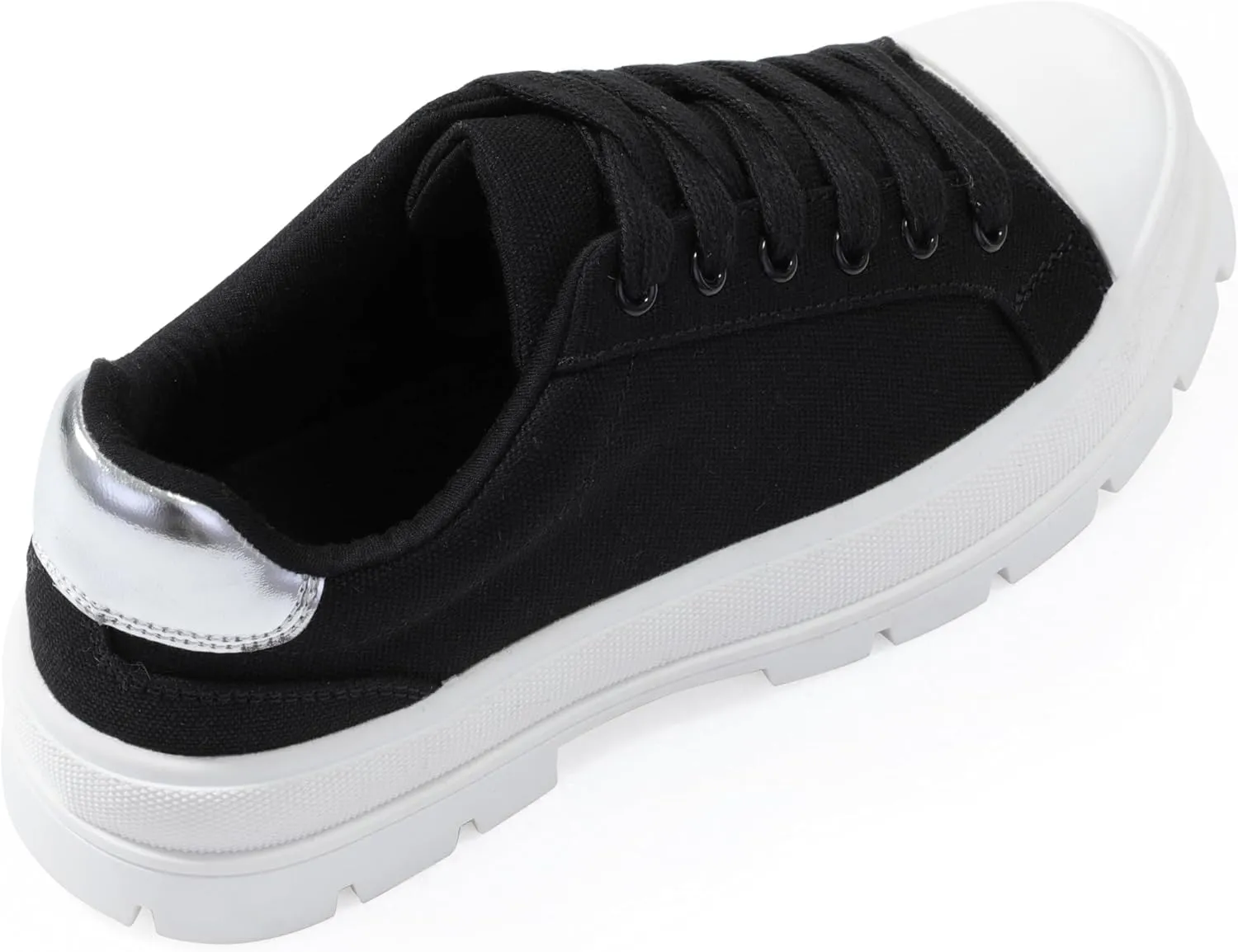 Women's Lace Up Sneaker, Classic Trendy Fashion Canvas Shoes 2305-2306-2307
