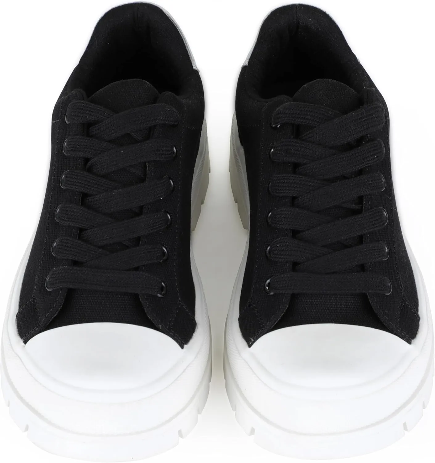Women's Lace Up Sneaker, Classic Trendy Fashion Canvas Shoes 2305-2306-2307