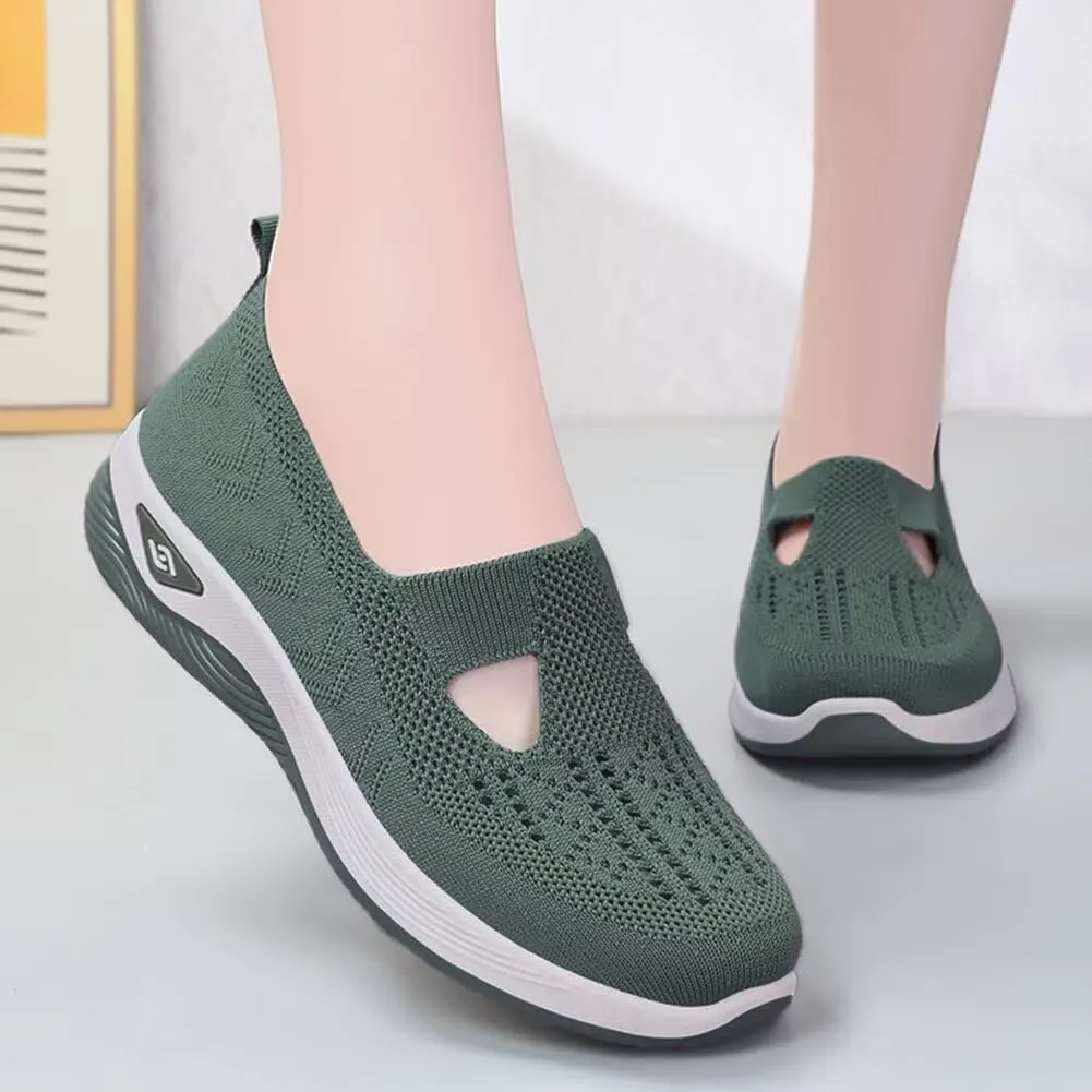 Women's Orthopedic Mesh Walking Shoes Athletic Sport Running Sneakers Slip-on Cozy Breathable